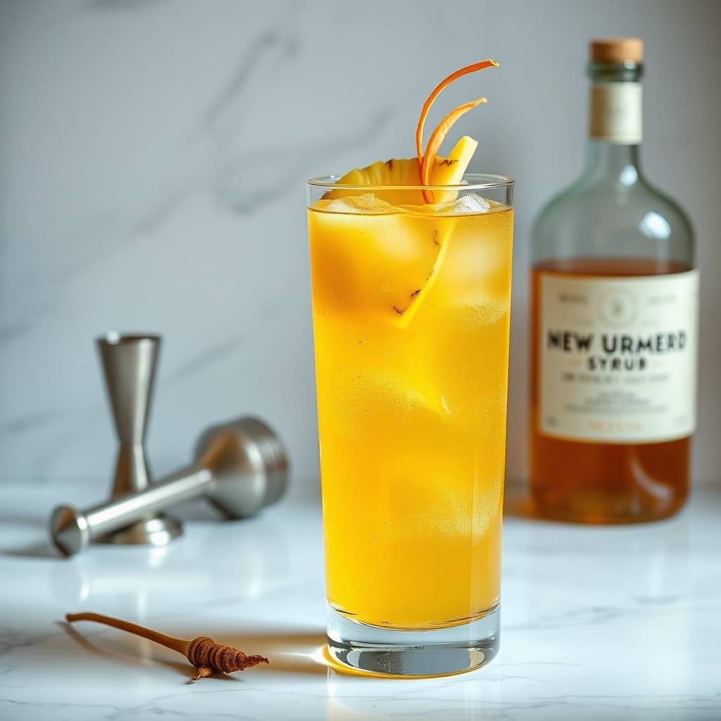 Pineapple-Turmeric Shrub